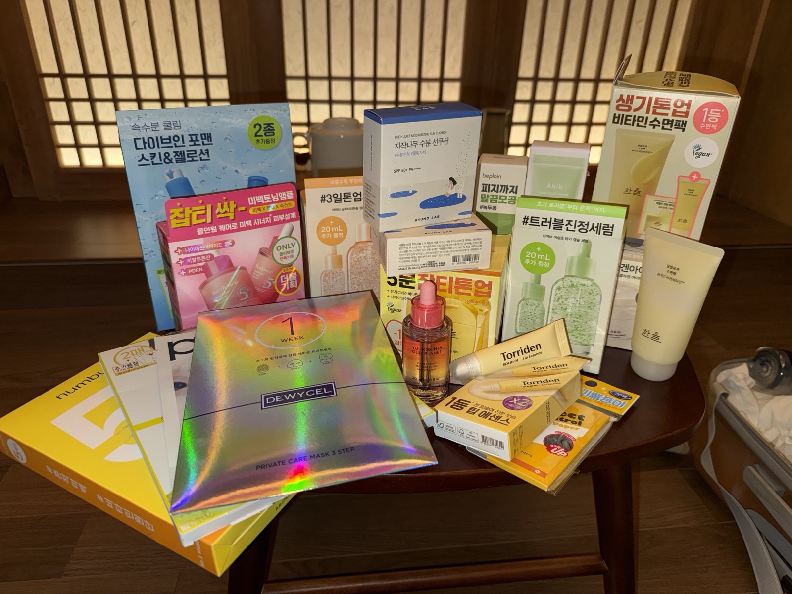 Skincare haul from Myeongdong